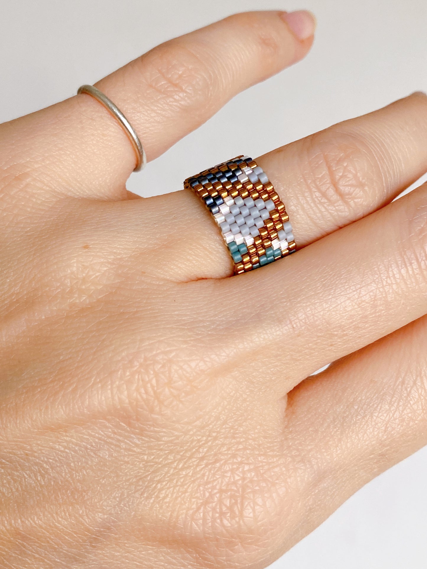 beaded ring