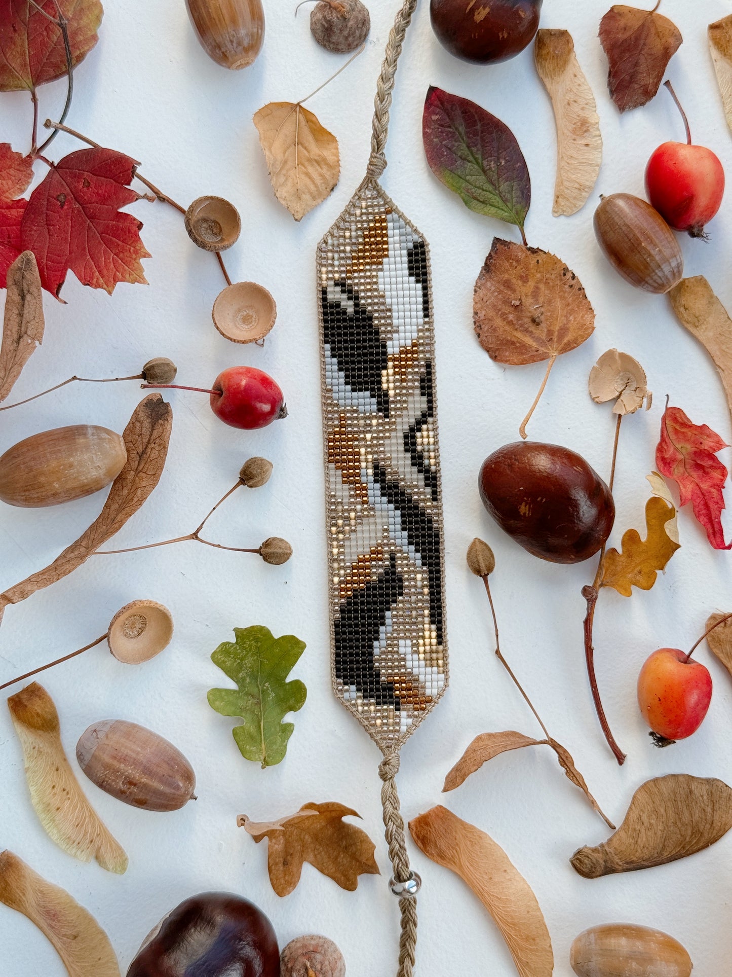 Autumn golden bracelet