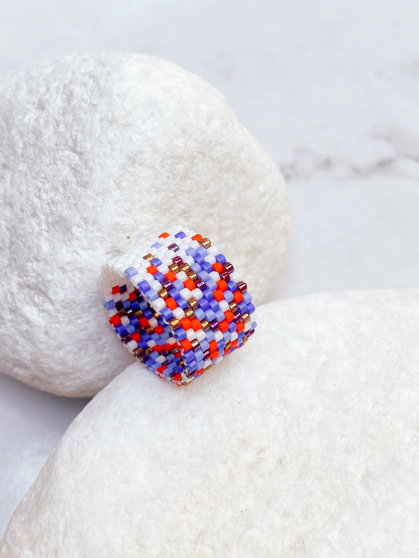 Woven handmade boho ring